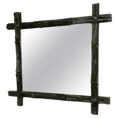 August Bergin & Co. Stockholm, miroir avec cadre en bois, Jugend suédoise