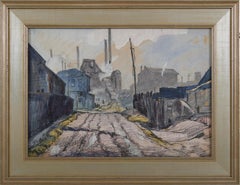 Scranton Road nelle Flats, Cleveland, Ohio Scena industriale, inizio XX secolo