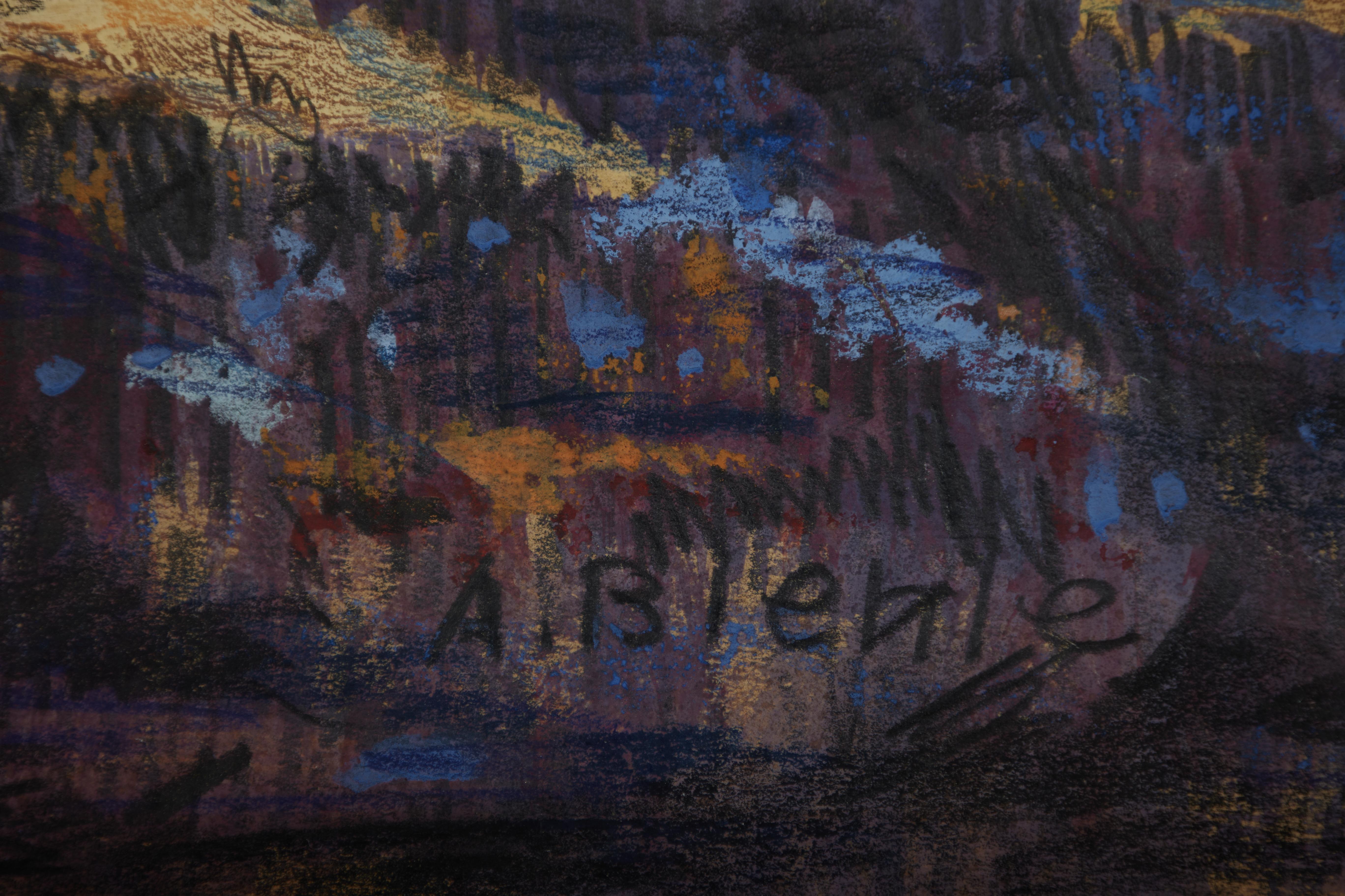 Maisons à Zoar, Ohio Paysage, début du 20e siècle École de Cleveland en vente 1