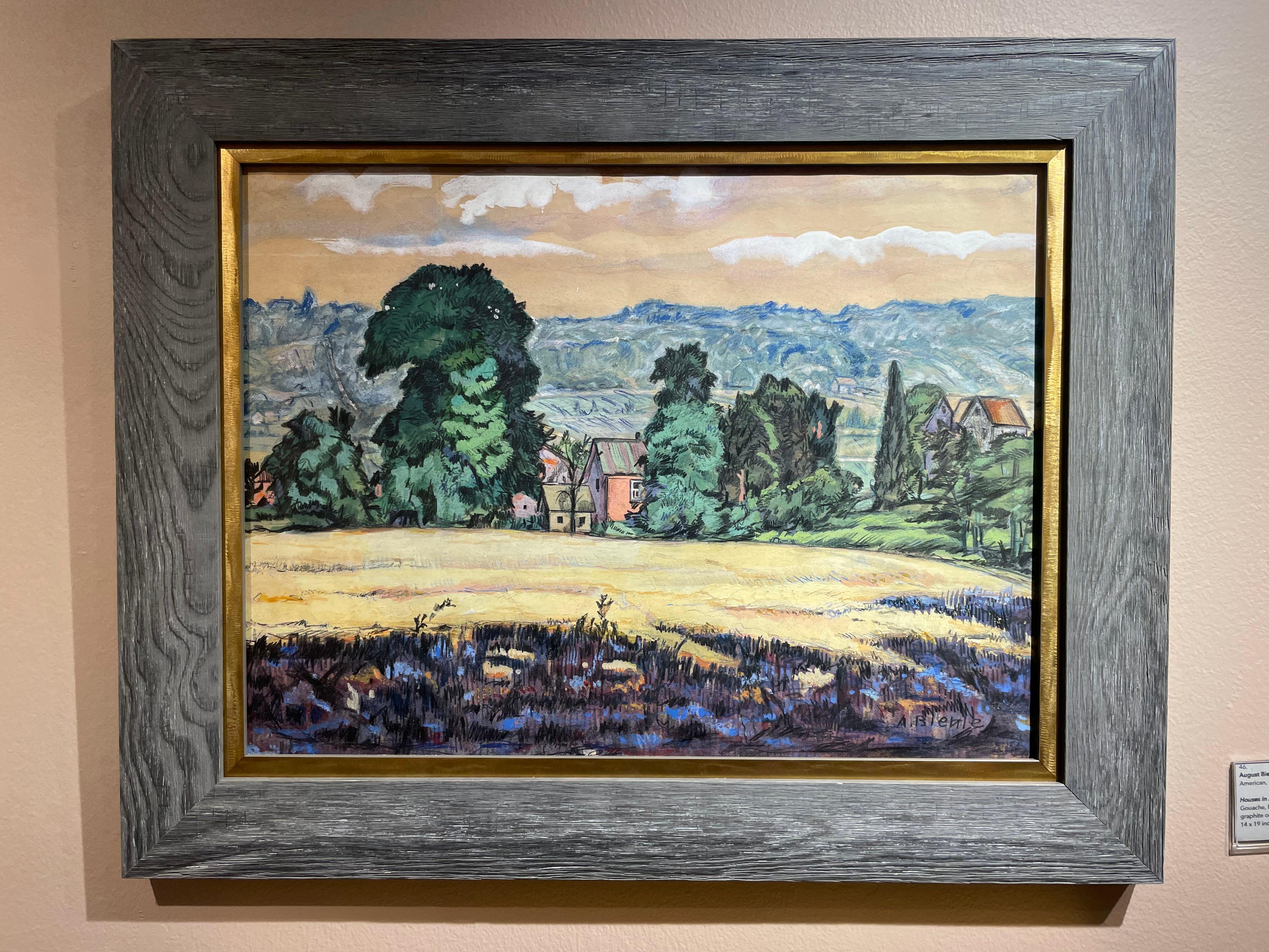 Maisons à Zoar, Ohio Paysage, début du 20e siècle École de Cleveland en vente 2