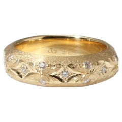 August Eternity Band Ring in 18K Yellow Gold & White Diamonds by Alice Son