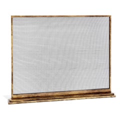 Antique August Fireplace Screen in Aged Gold