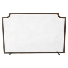 Linden Fireplace Screen in Gold Rubbed Black