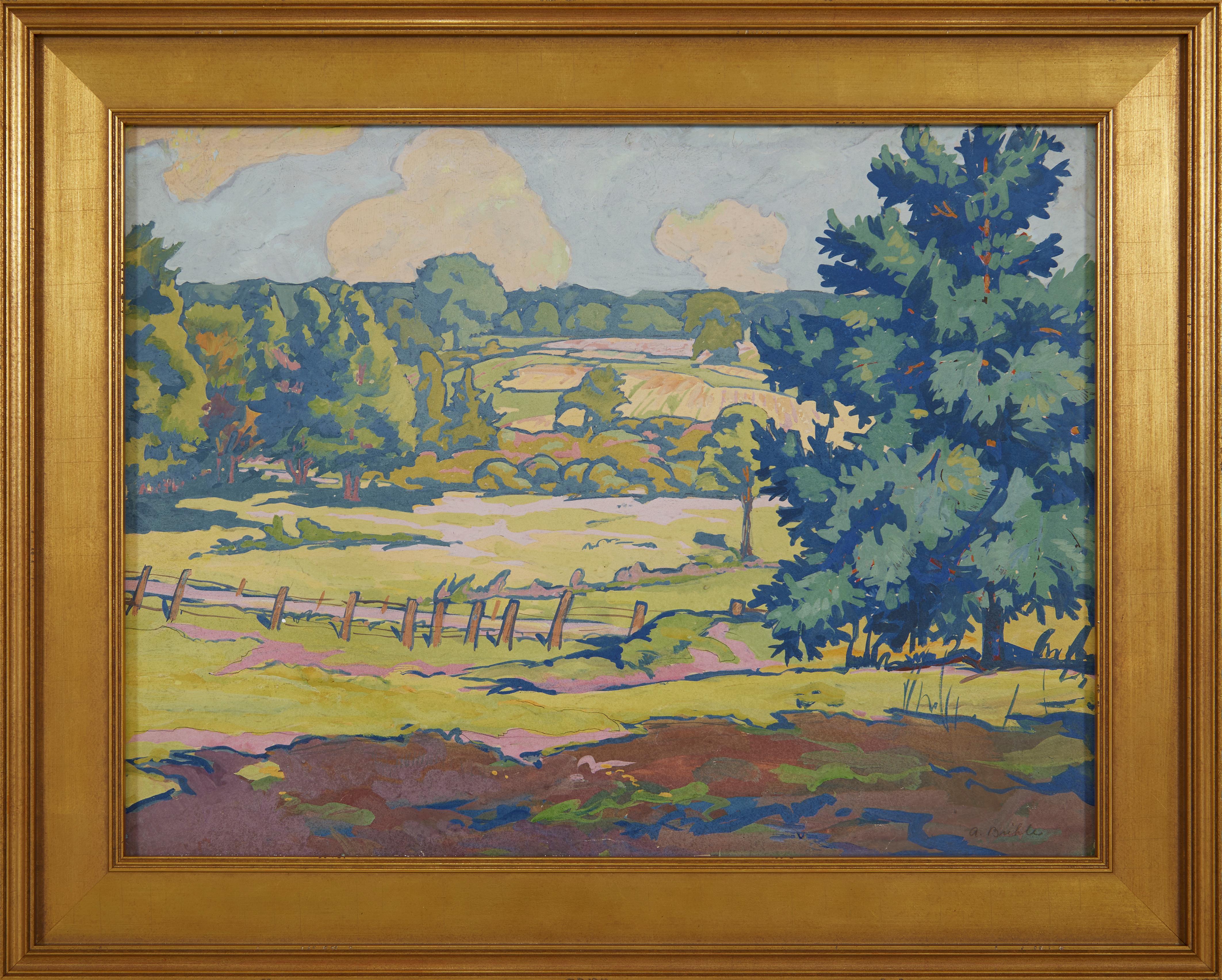 Berlin Heights, Ohio Farm Landscape, Early 20th Century Cleveland School Artist