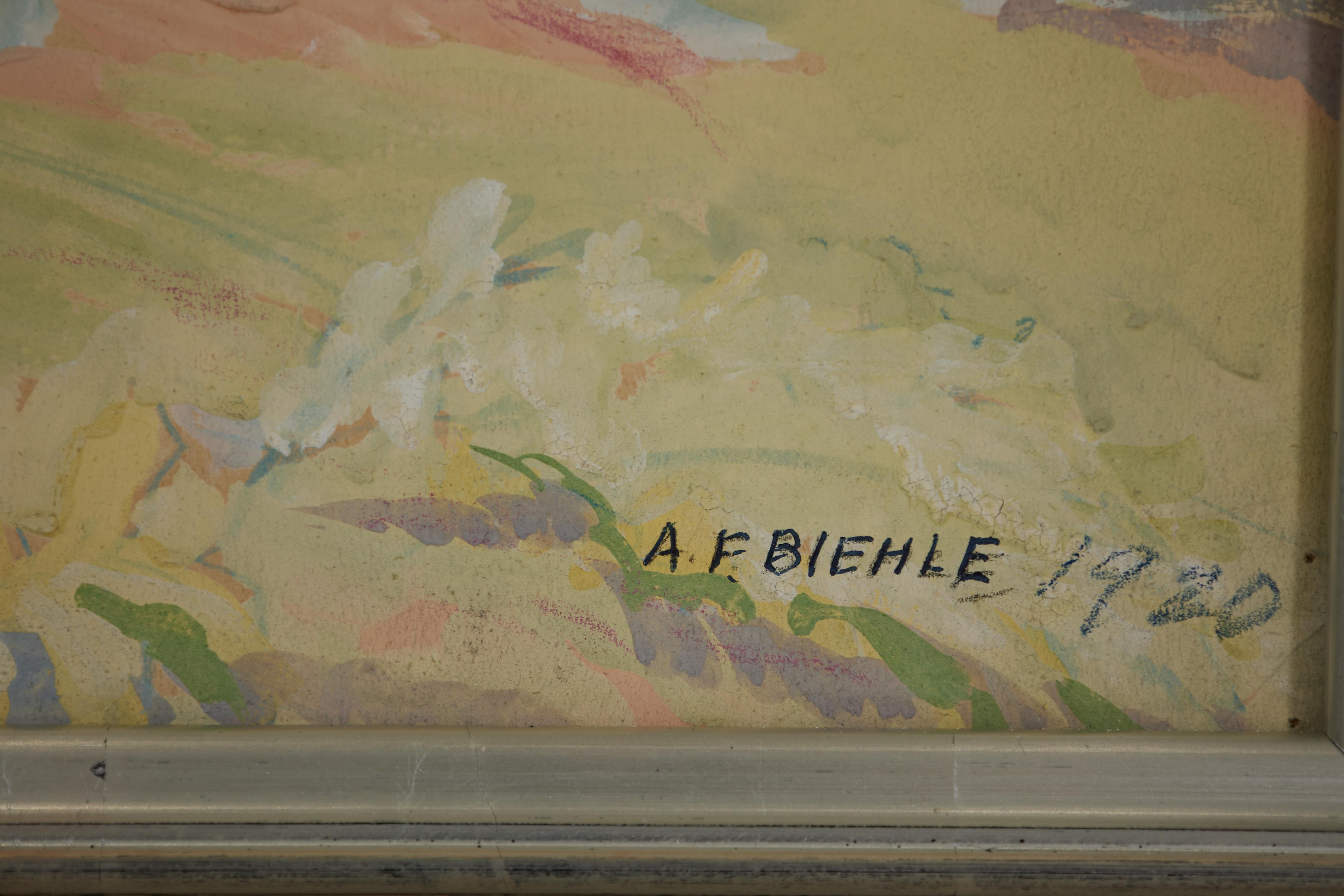 Intérieur de Wood, Berlin Heights, Ohio, Paysage forestier, Artiste de l'école de Cleveland en vente 3