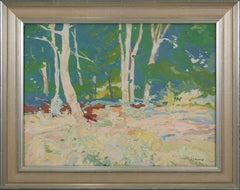 Woods Interior, Berlin Heights, Ohio, Forest Landscape, Cleveland School Artist