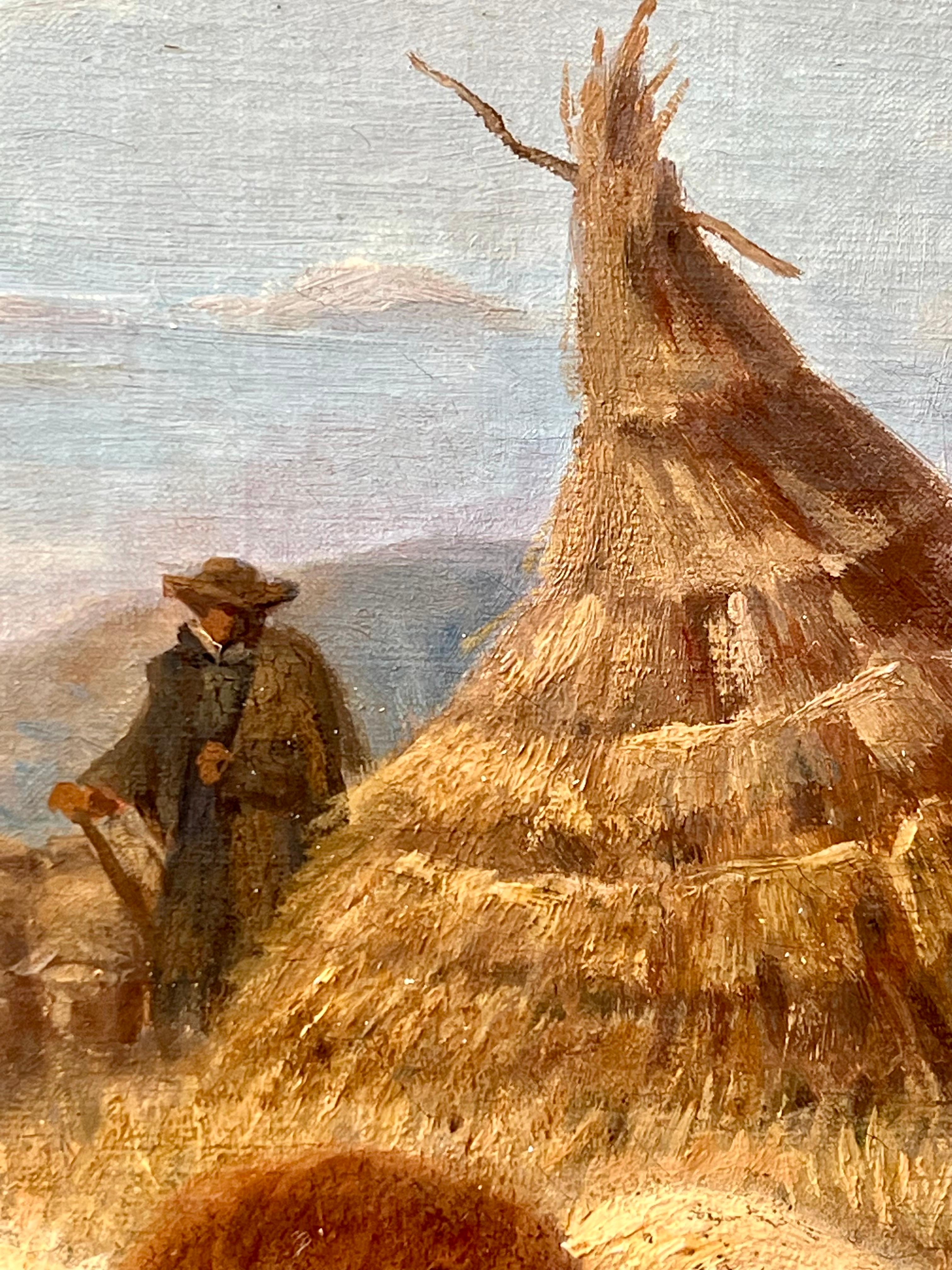Quadro del XIX secolo Pastore in un paesaggio con le sue pecore - Rosa Bonheur 2
