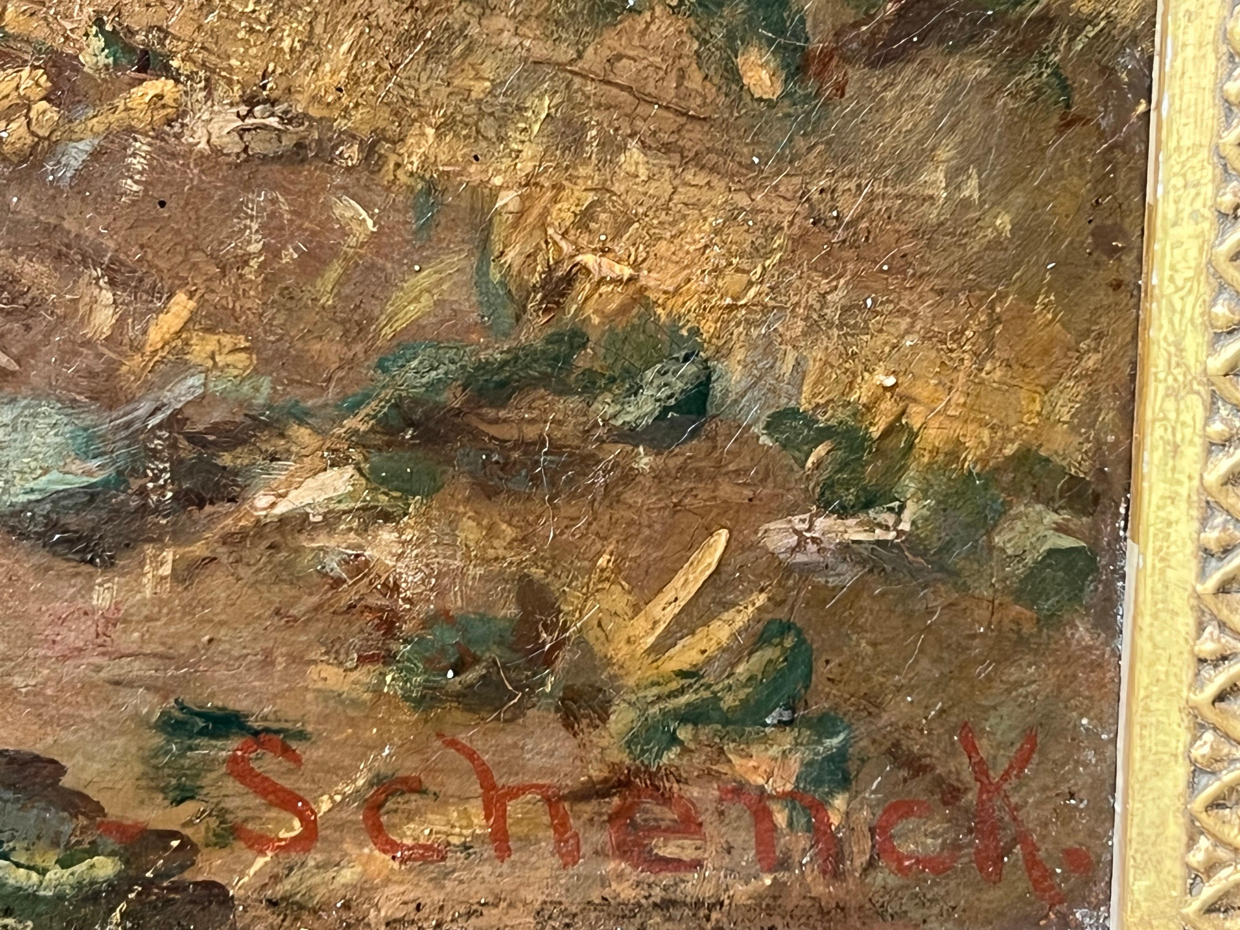 Quadro del XIX secolo Pastore in un paesaggio con le sue pecore - Rosa Bonheur 4
