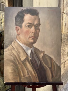 Self-Portrait, German School, 1933. August Hirsching (1889-1962)