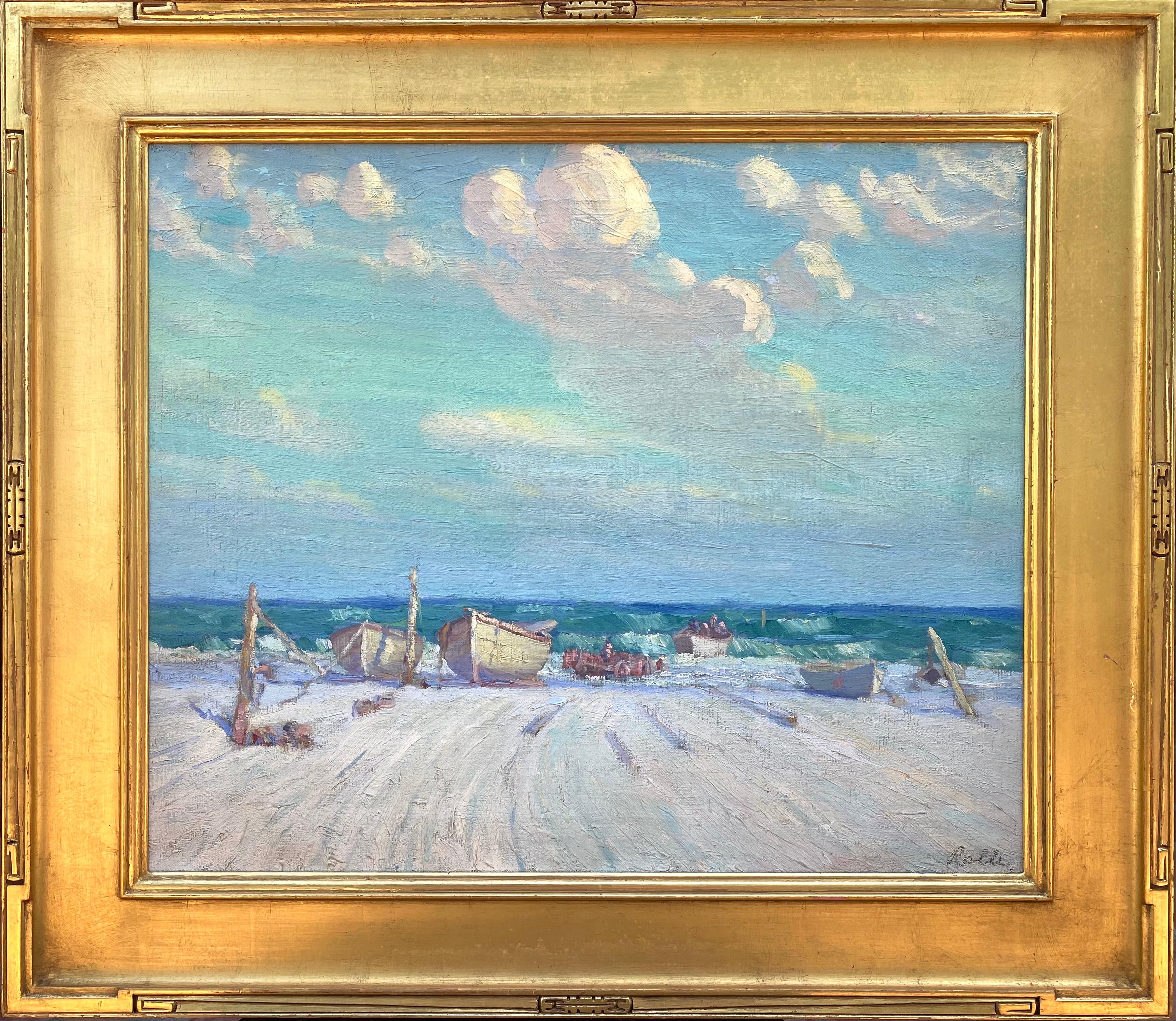 “Looking out to Sea” - Painting by August H.O. Rolle