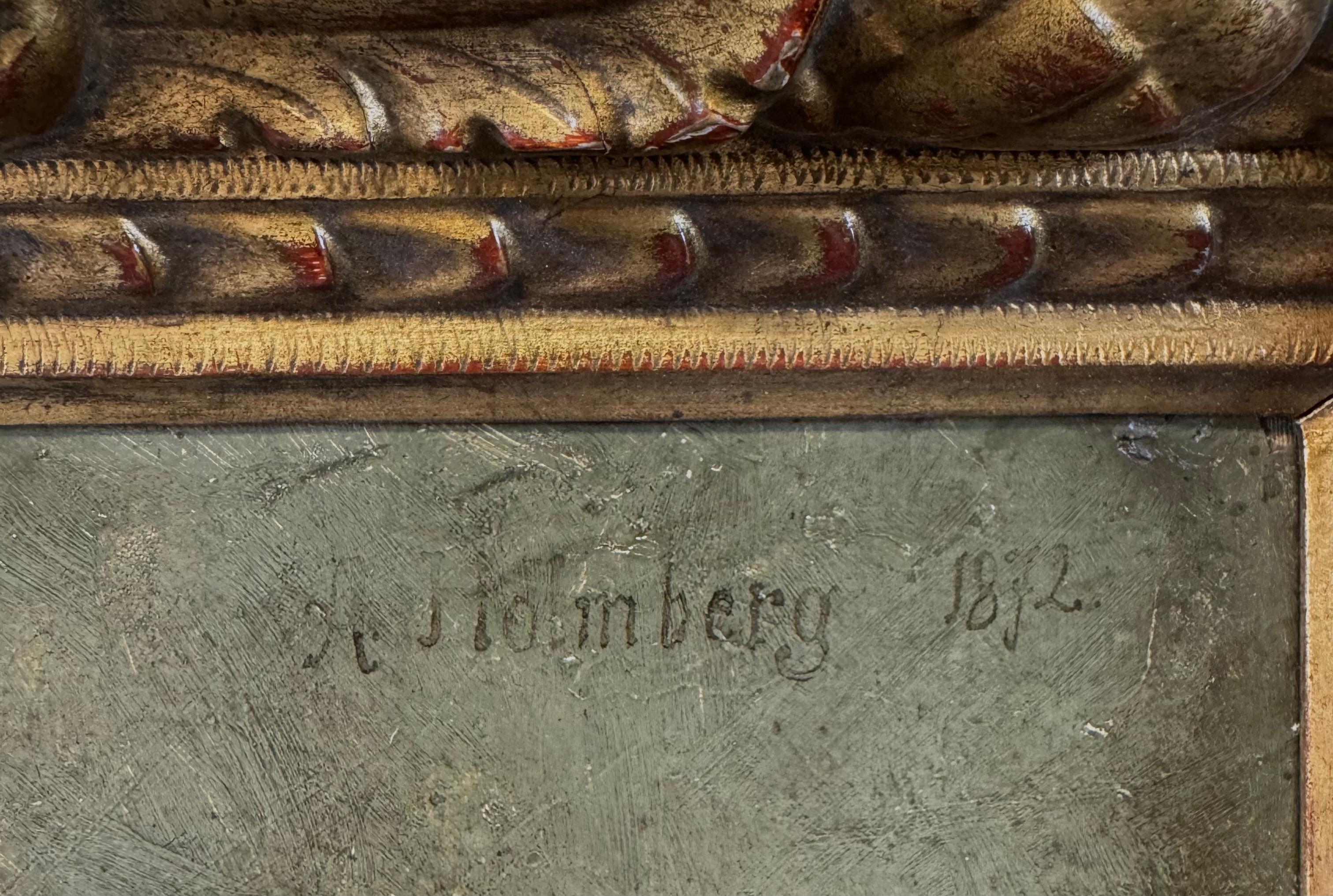 “Portrait of a North African Man, 1872” Orientalist Portrait Black Model 19th C. For Sale 3