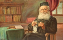 Óleo sobre lienzo - Retrato de un Rabino