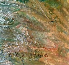 August Kaufhold 19th Century Oil on Canvas Painting Gild Frame