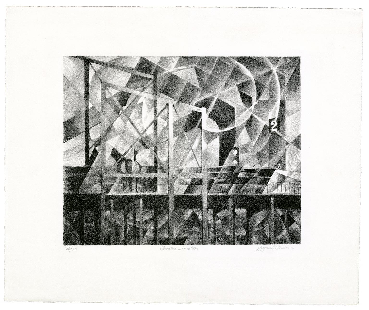 Elevated Structure - Print by August Mosca