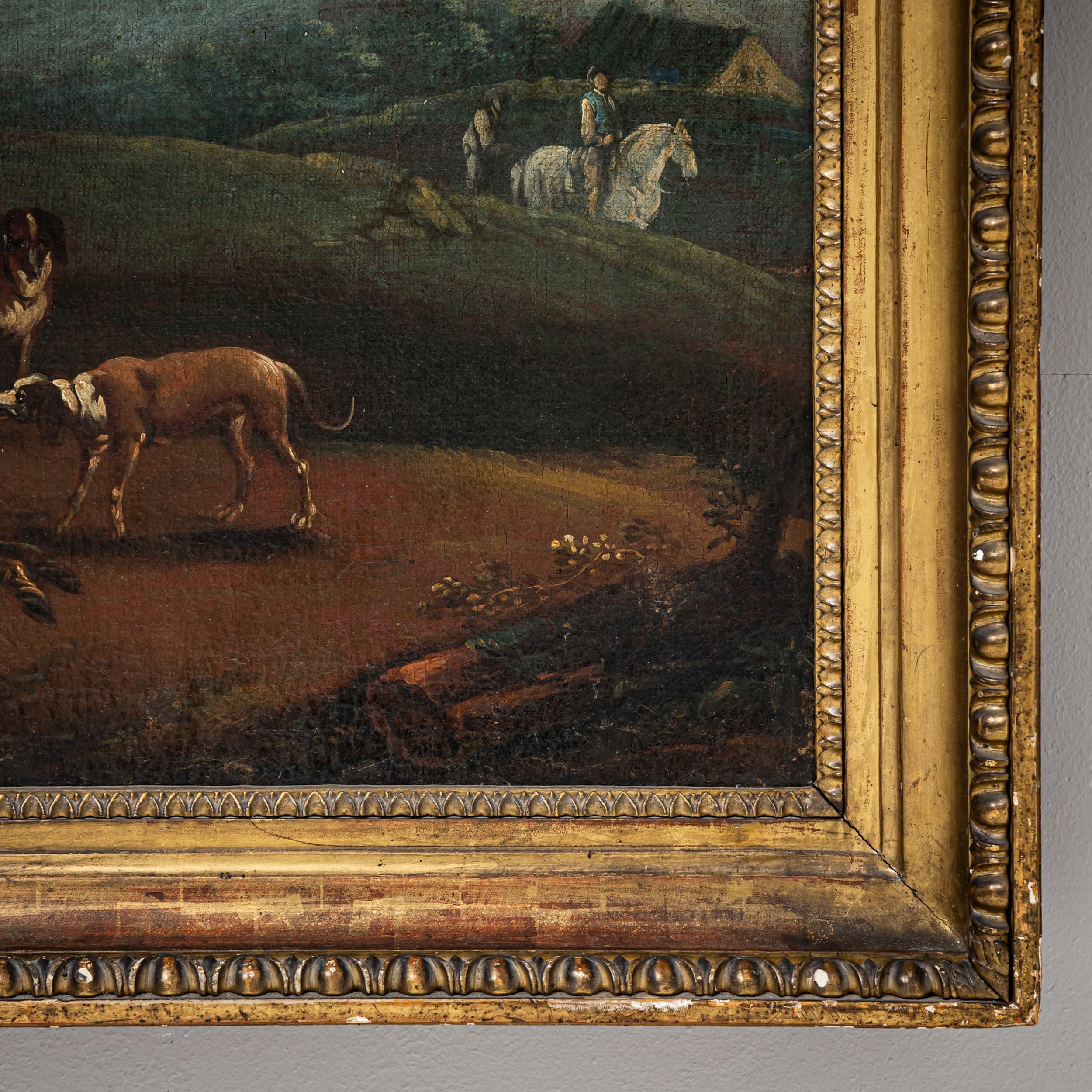 August Querfurt (zugeschrieben, 1696-1761), Jagdgesellschaft, erste Hälfte des 18. im Angebot 2
