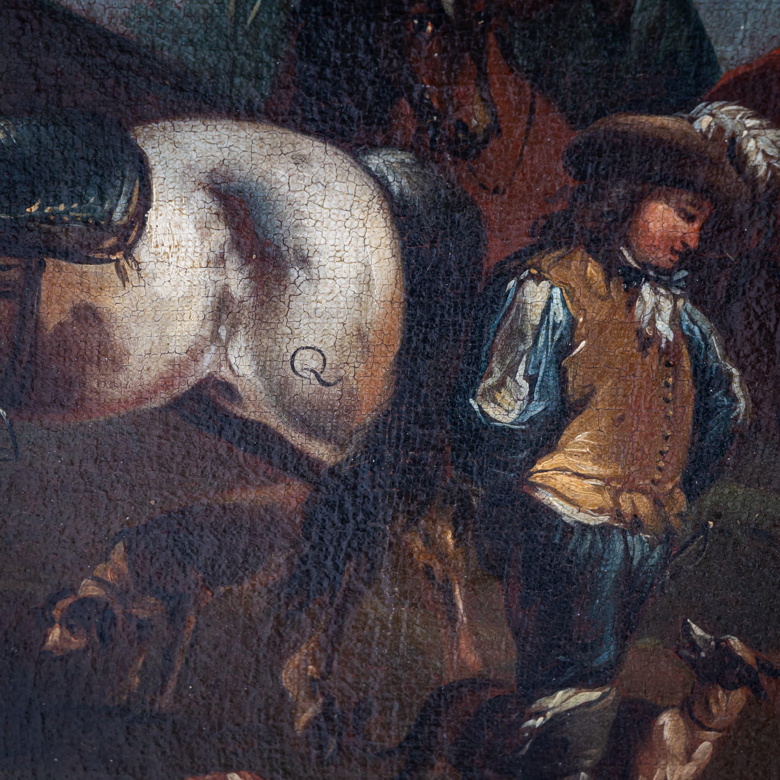 August Querfurt (zugeschrieben, 1696-1761), Jagdgesellschaft, erste Hälfte des 18. im Angebot 4