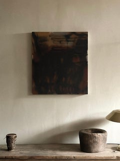 August Sandberg, "Senza titolo", 2023, 70x60 cm, Acrilico e vernice spray su tela