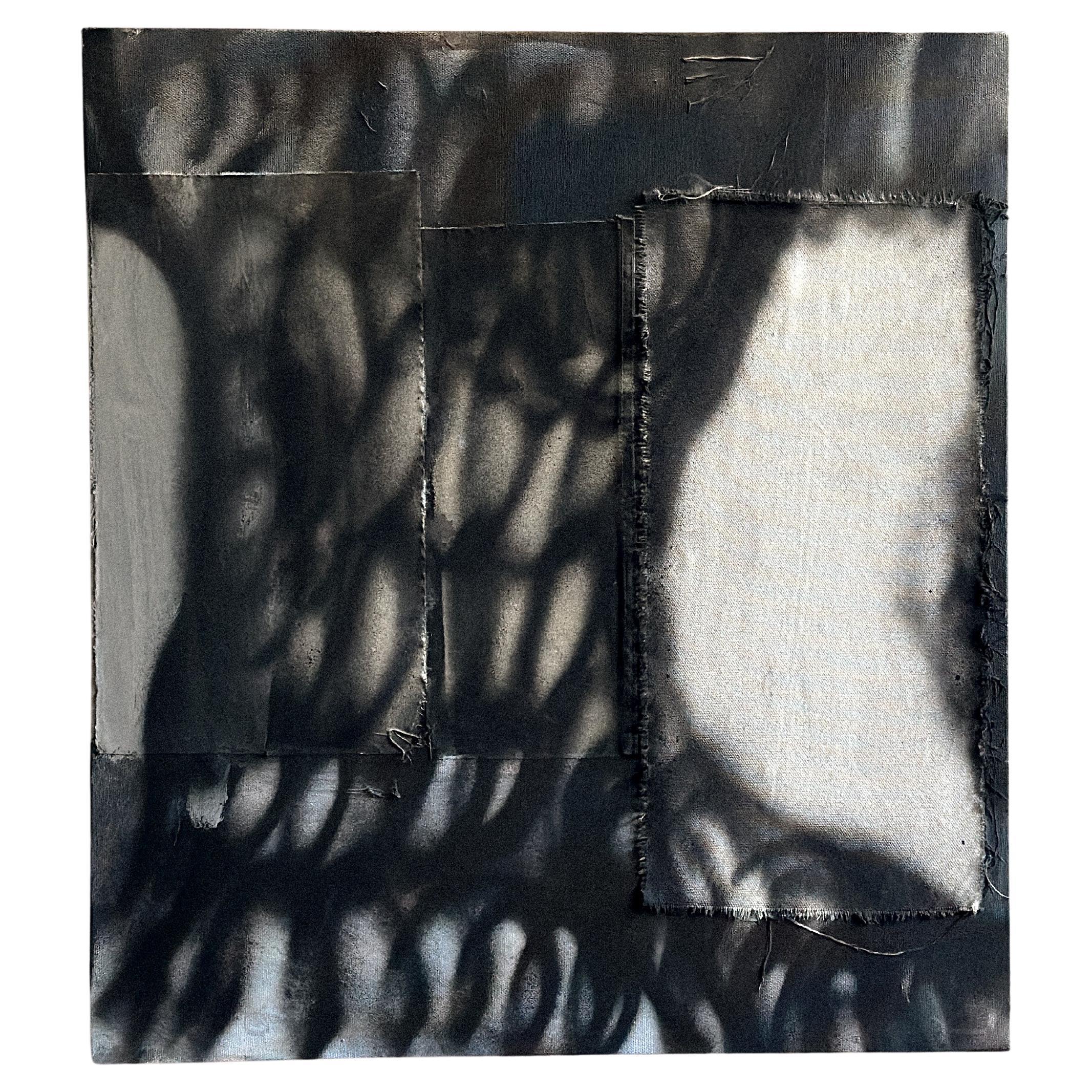 August Sandberg, "Senza titolo II", 2023, 70x60 cm, Acrilico e vernice spray su tela