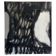 August Sandberg, « Untitled II », 2023, 70x60 cm, peinture à l'acrylique et à la bombe sur toile