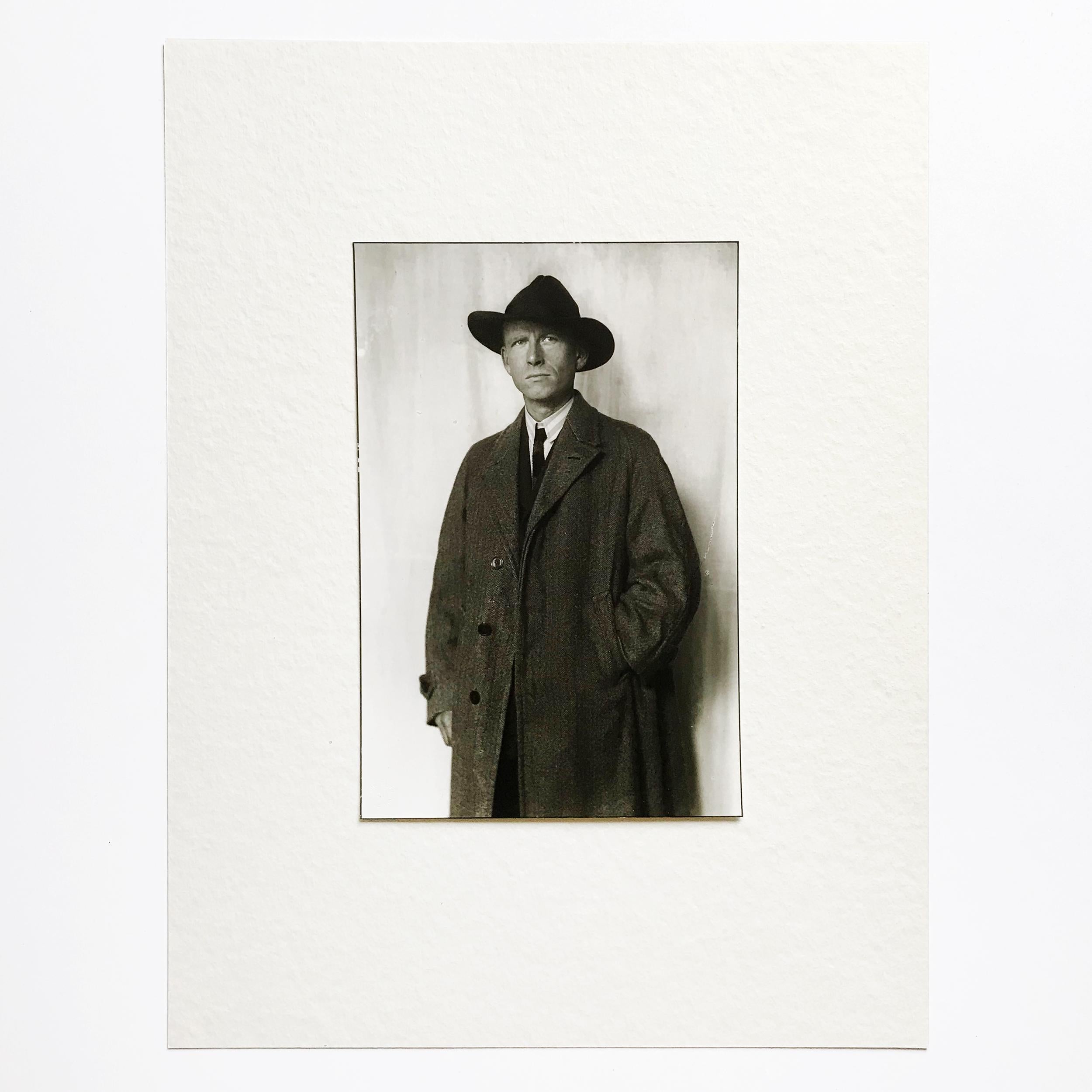Portrait of Otto Dix, Gelatine Silver Print, Modern Art, 20th Century - Photograph by August Sander