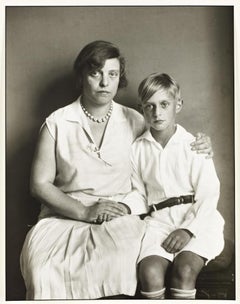 August Sander - Impression photographique à la gélatine argentique - Mère et fils 'Mutter Und Sohn'