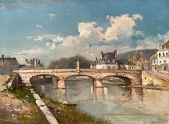 The Bridge, August Trumper,  Altona 1874 – 1956 Oberhausen, German Painter