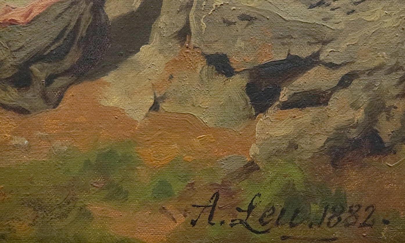 Vue de Capri, Italie - Académique Painting par August Wilhelm LEU
