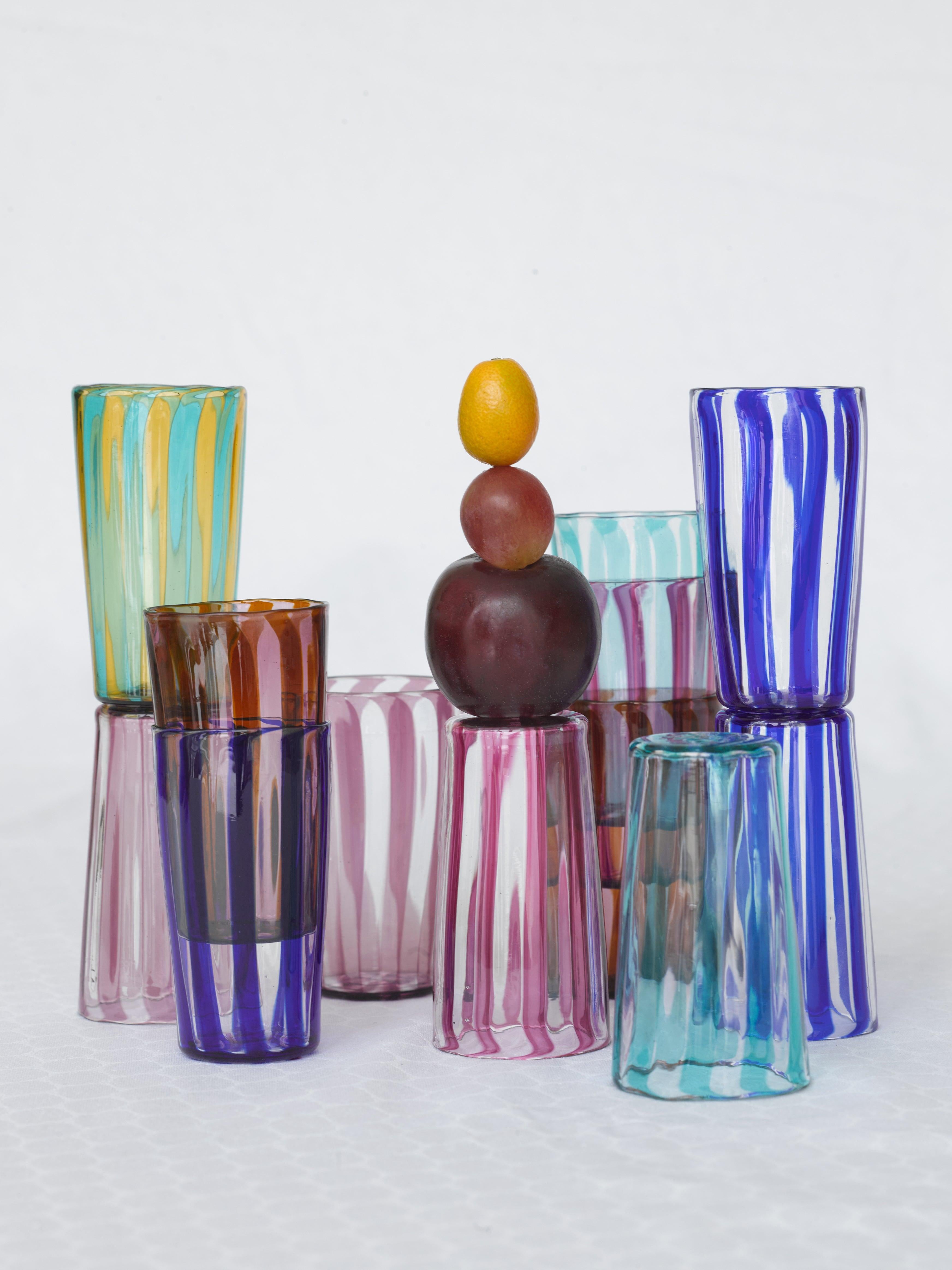 Italian Augusta Glasses Large - Set of four For Sale