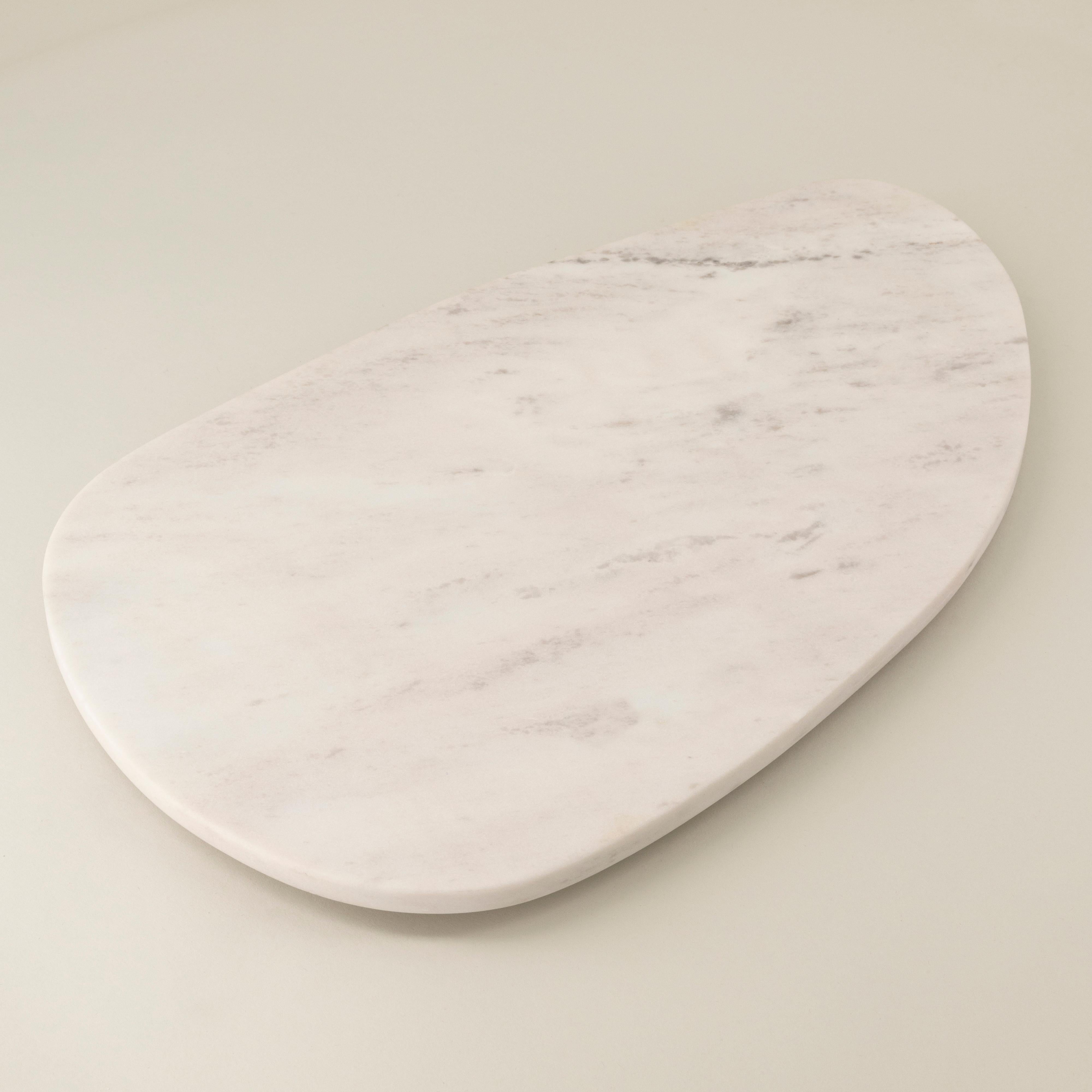 Mexican Handmade Augusta Marble Tray  For Sale 5