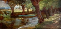 Augusta Wells - Paesaggio plein air britannico del XIX secolo di un'artista donna