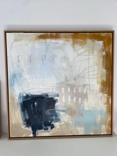 "Autumn at the Bluff", abstract oil painting on canvas