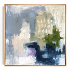 "Blue Ridge Fun", abstract oil painting on canvas