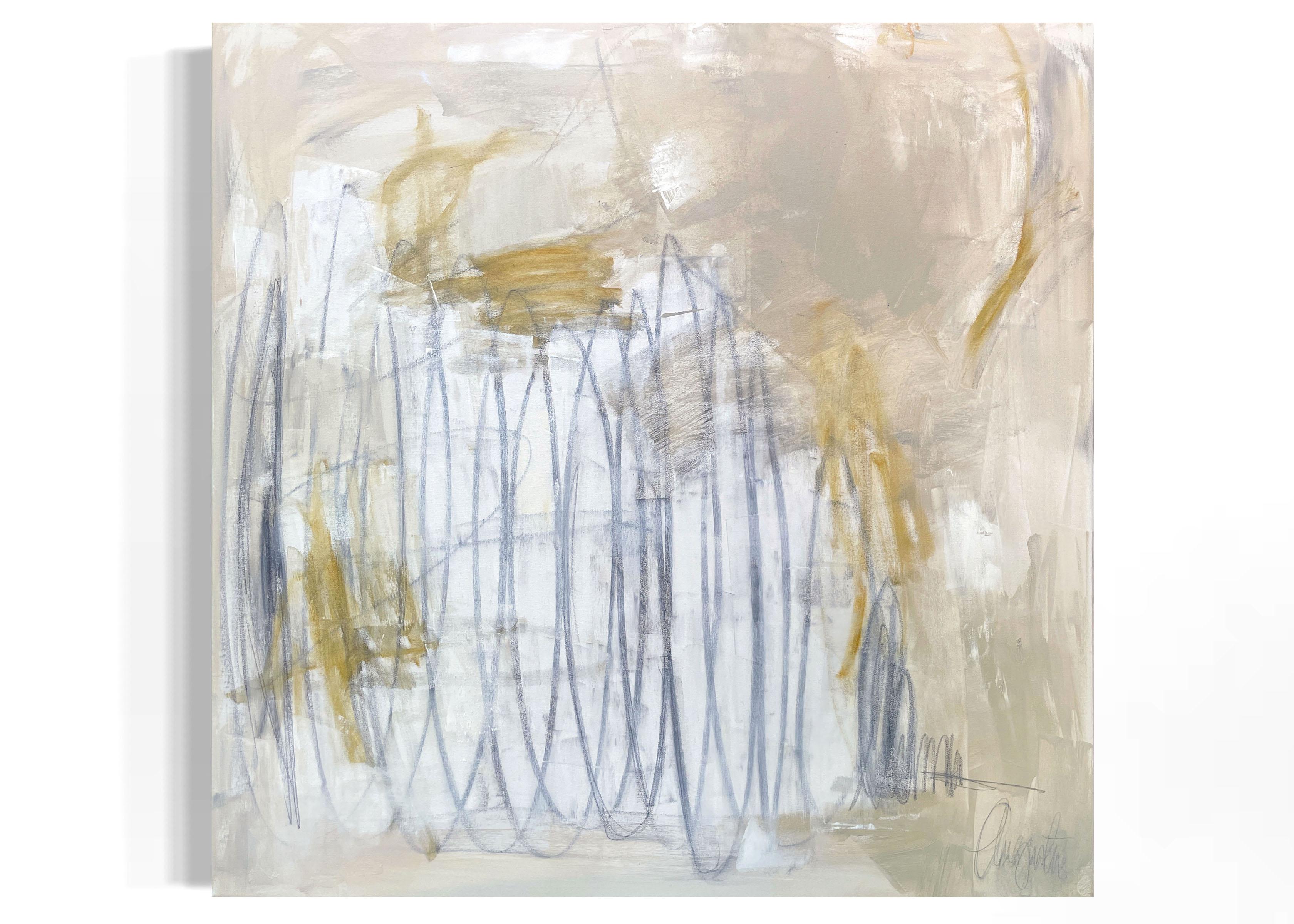 Augusta Wilson Abstract Painting - "Dylan", abstract oil painting on canvas