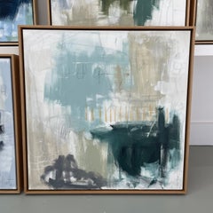 "Escape to the Mountain", abstract oil painting on canvas