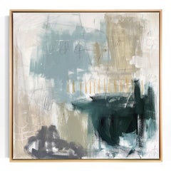 "Escape to the Mountain", abstract oil painting on canvas