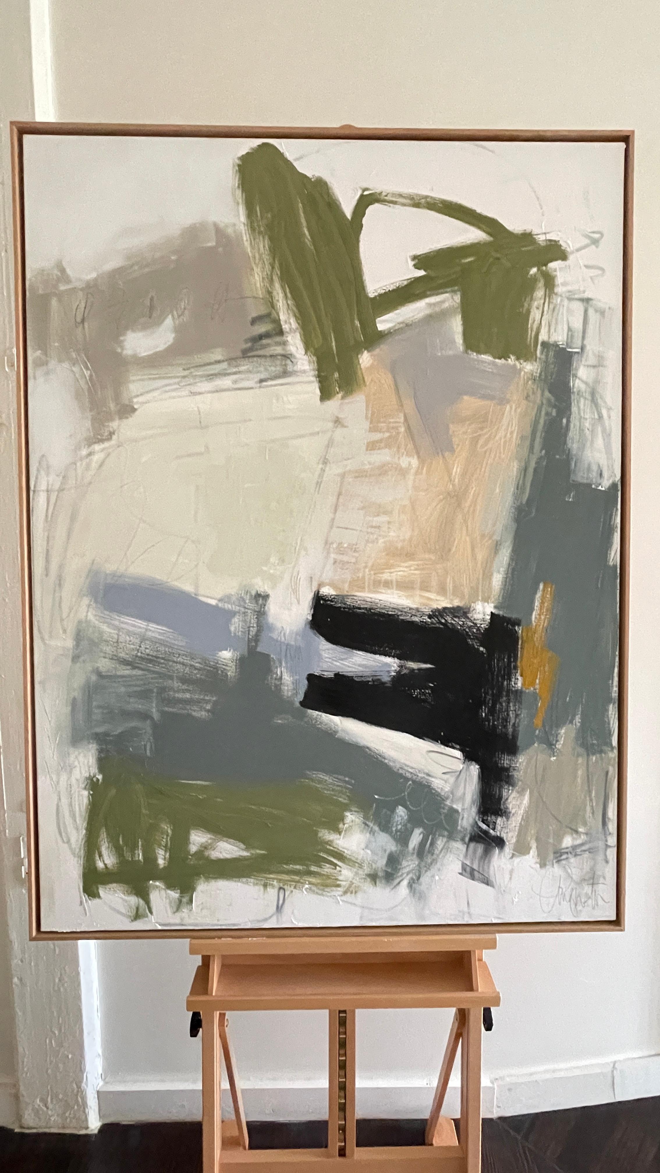 « Let Go, Let Go », peinture à l'huile abstraite sur toile - Painting de Augusta Wilson