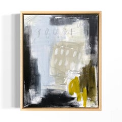 "Midnight in Paris", abstract oil painting on canvas