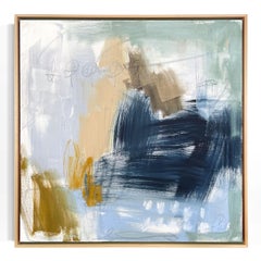 "Sea Island", abstract oil painting on canvas