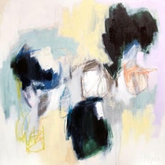 "Taking Shape" Square Abstract Mixed Media on Canvas Painting