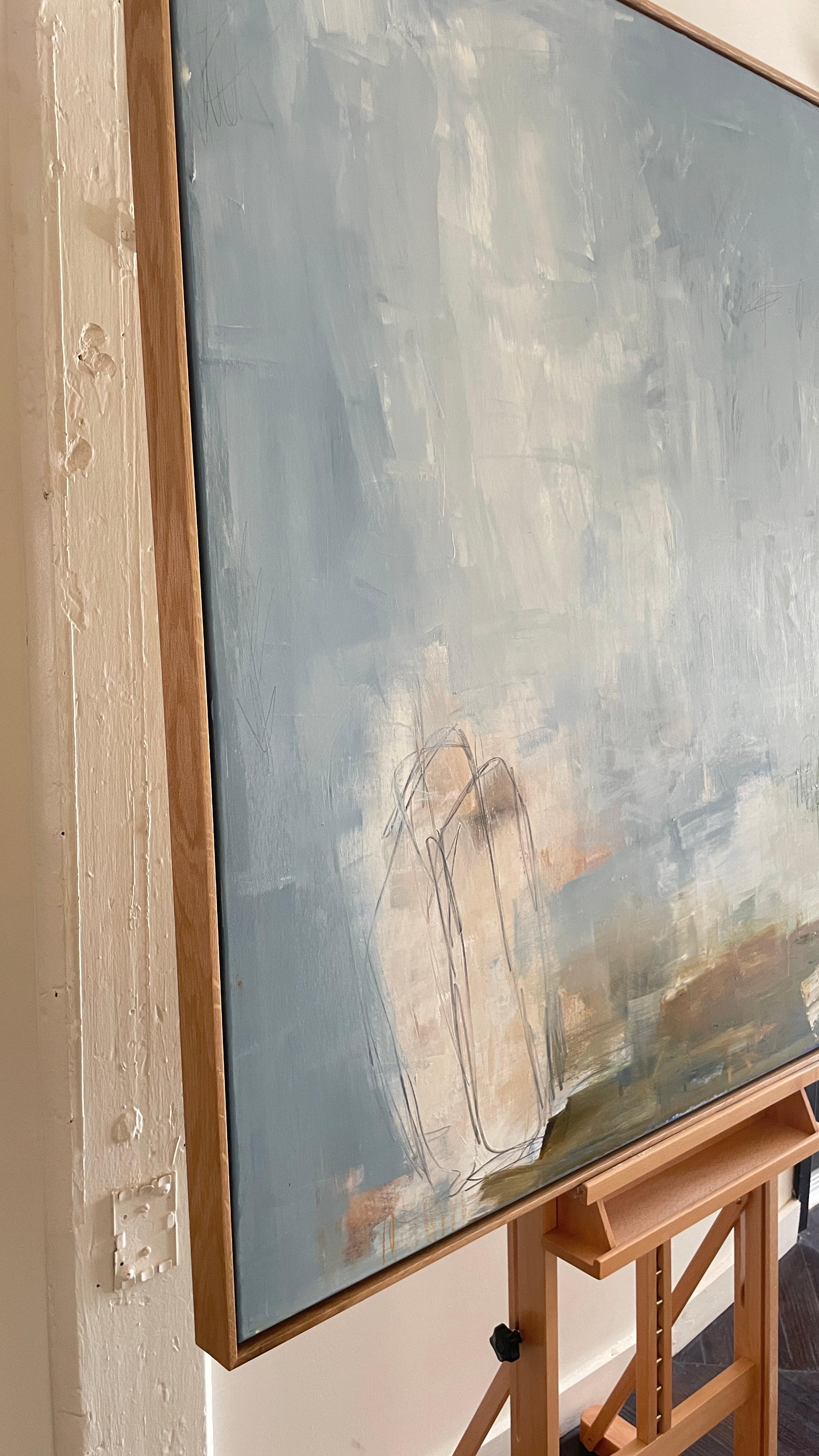 „Western Sky“, abstraktes Ölgemälde auf Leinwand im Angebot 3