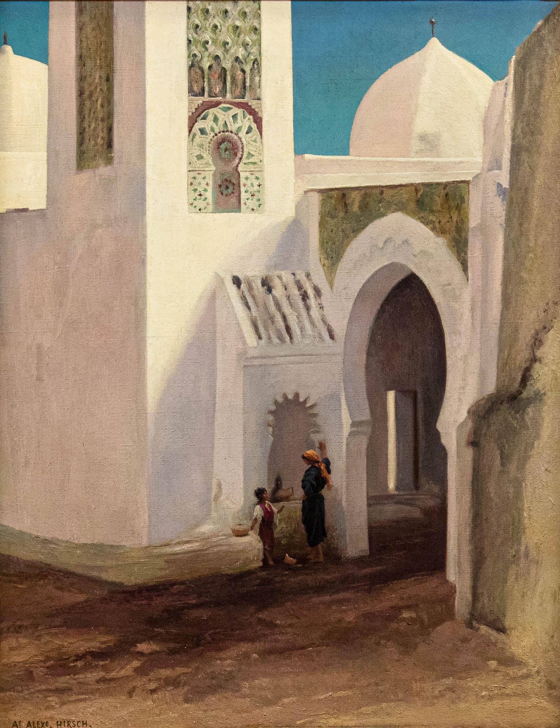 By Auguste-Alexandre Hirsch, Arabic Scene - Other Art Style Painting by Auguste-Alexandre Hirsch 