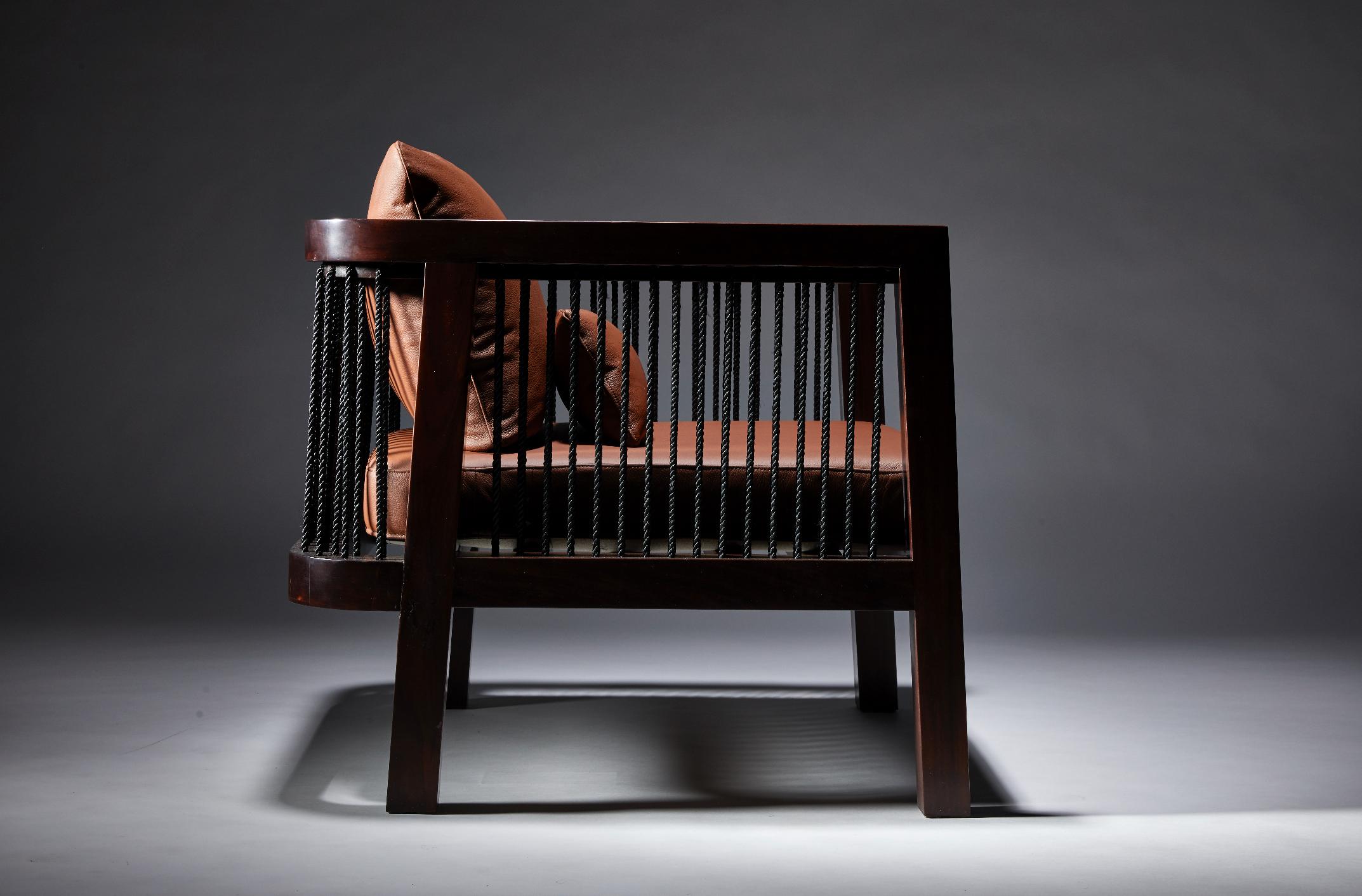 Modern Armchair, AUGUSTE, by Reda Amalou, 2019 - Walnut For Sale