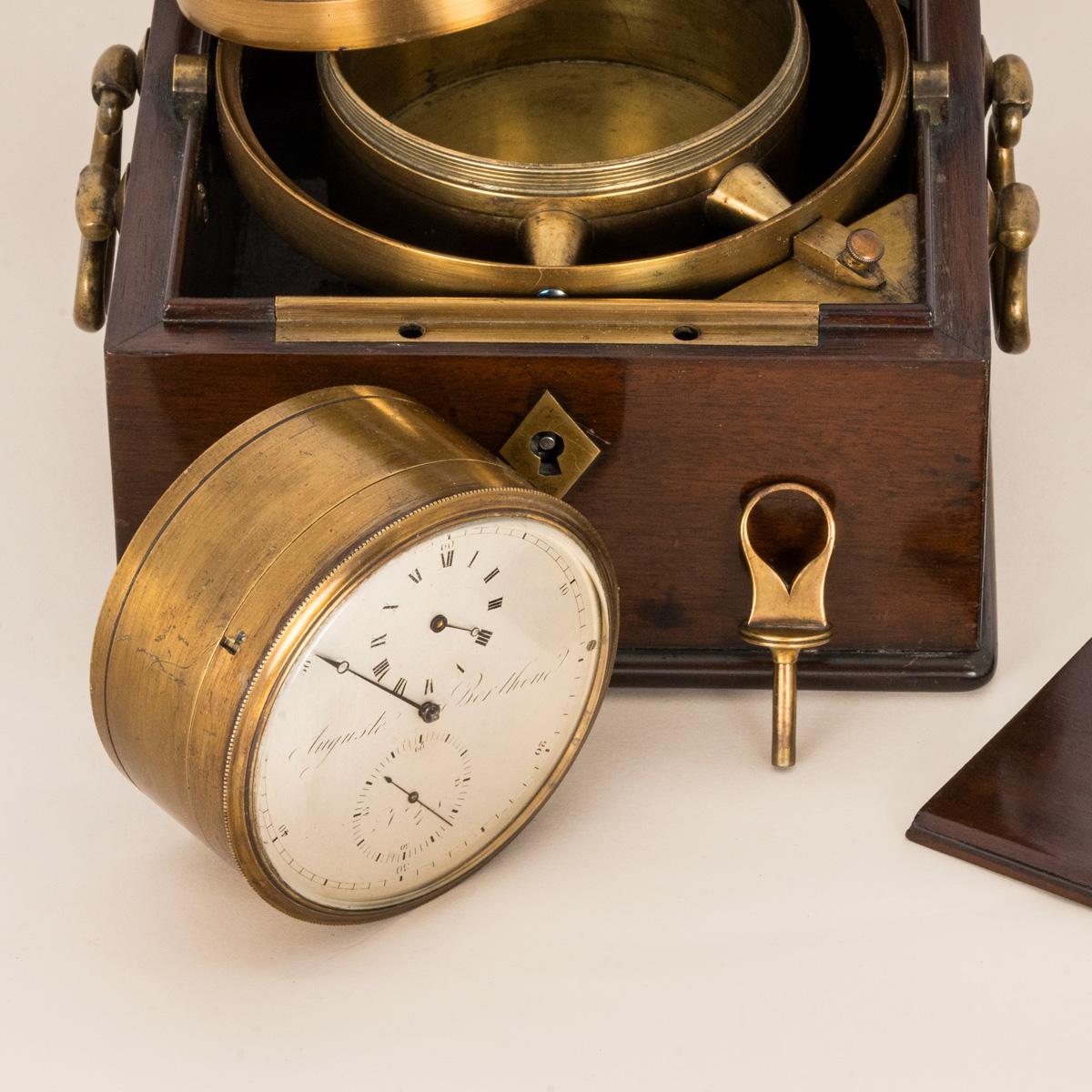 Auguste Berthoud. Ein seltenes antikes EXPERIMENTALES Marinechronometer von 1840 im Angebot 6