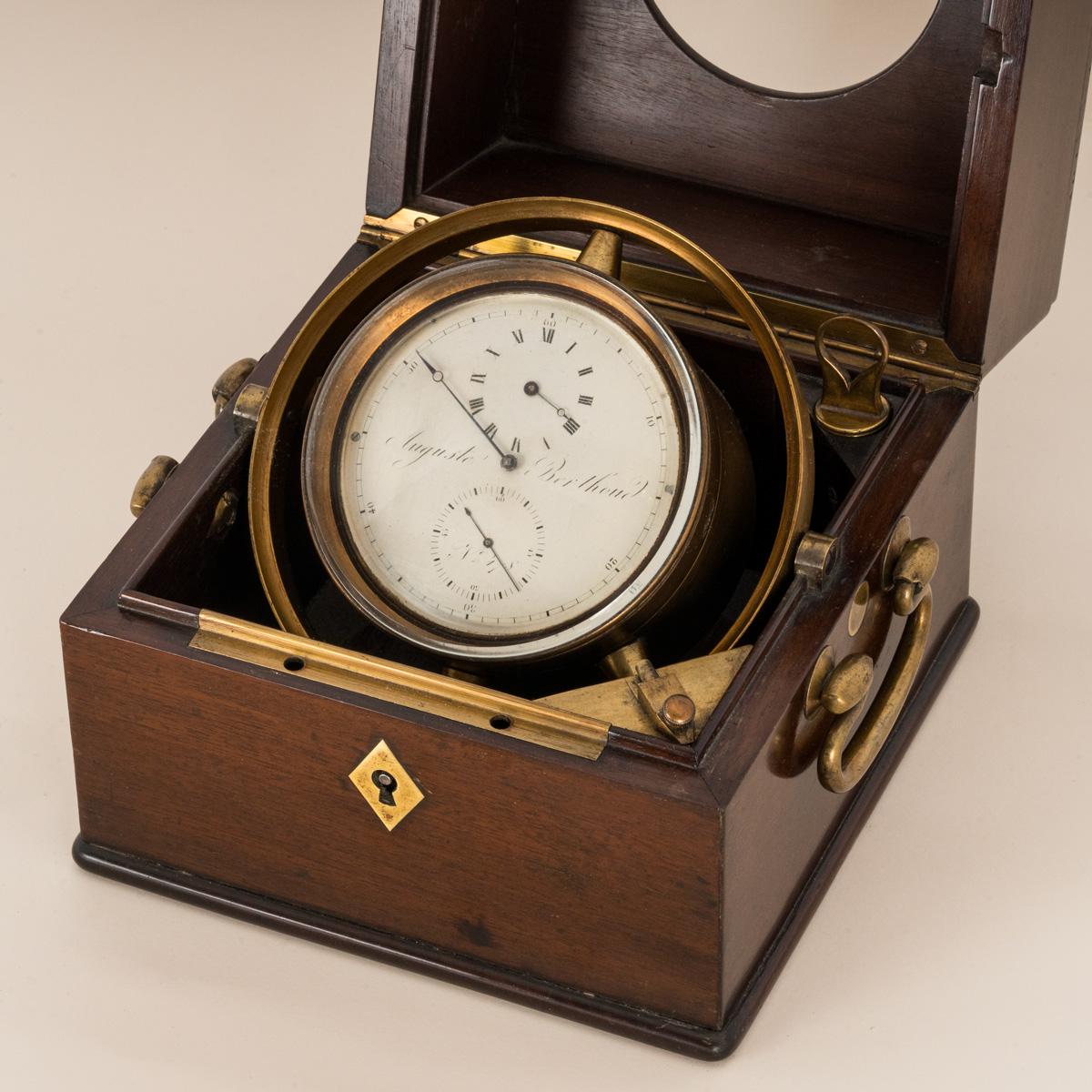 Auguste Berthoud. Ein seltenes antikes EXPERIMENTALES Marinechronometer von 1840 im Angebot 2