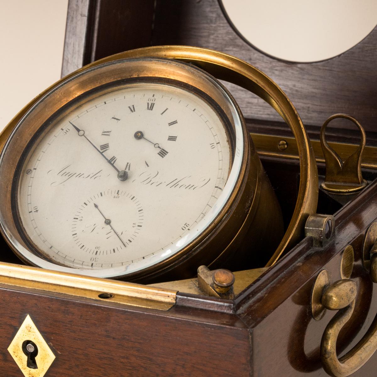 Auguste Berthoud. A Rare Antique Experimental Marine Chronometer C1840 For Sale 3
