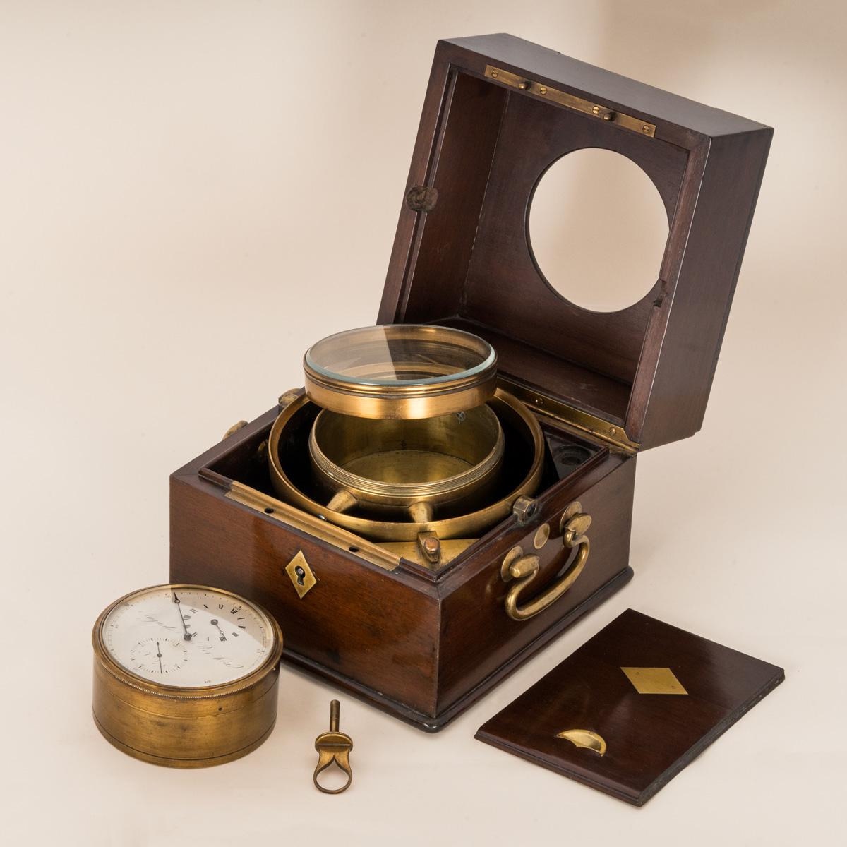 Auguste Berthoud. Ein seltenes antikes EXPERIMENTALES Marinechronometer von 1840 im Angebot 5
