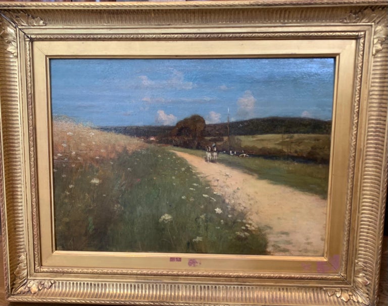 Auguste Boulard Fields Of Poppy Signed Auguste Boulard France Circa