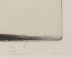"Le Ballet, " Etching and Drypoint Ballet Performance signed by Auguste Brouet