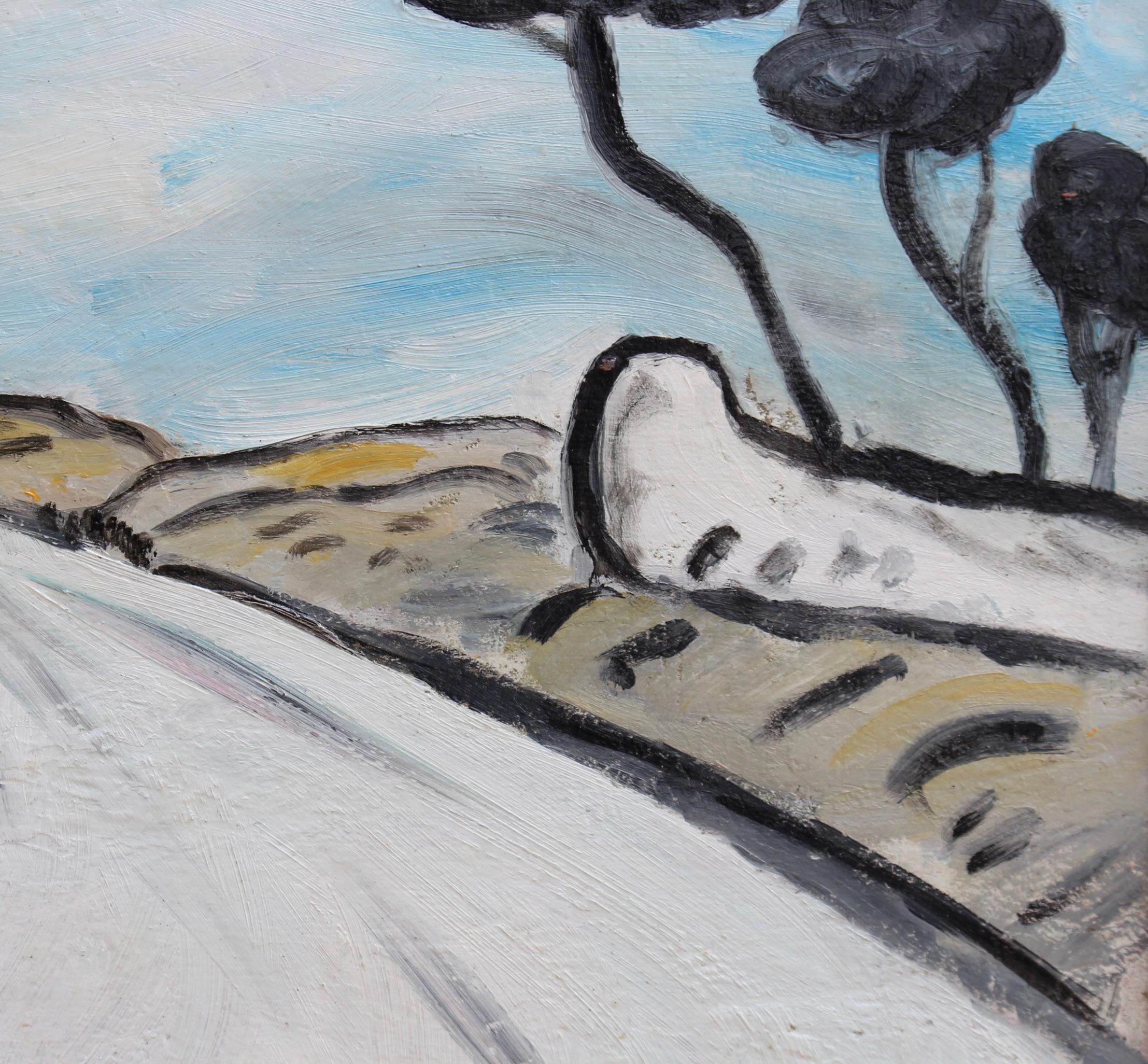 'Winter Scene in Provence' Landscape Oil Painting 11