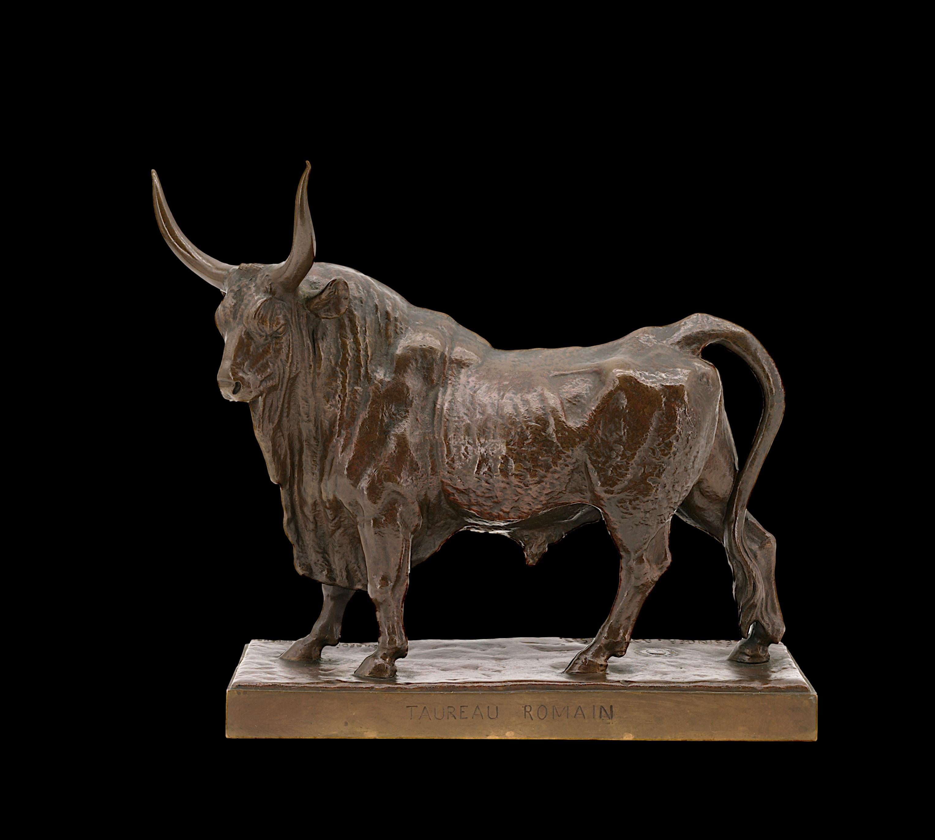 Auguste Clésinger (francese, 1814-1883)  Roman Bull, 1858  Scultura in bronzo in vendita 5